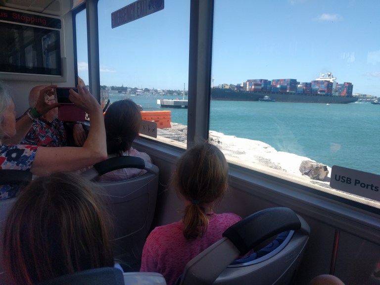 Auckland Harbor Shipping