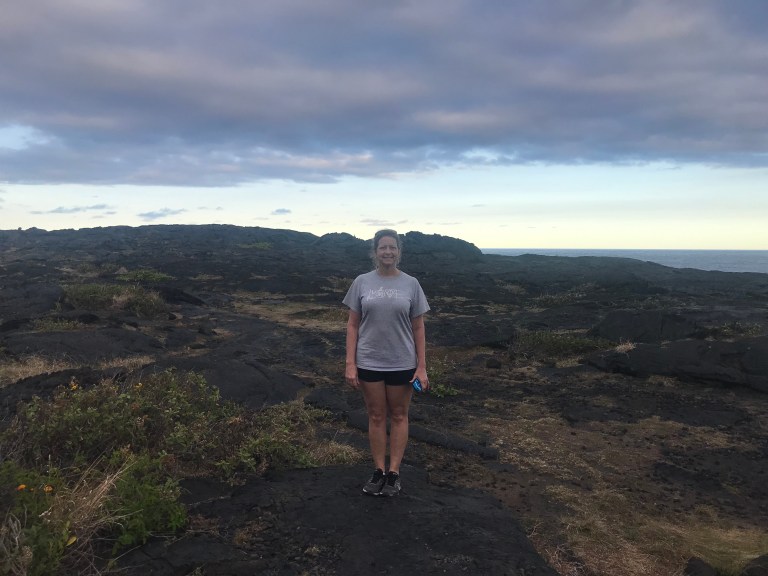 Mom on lava